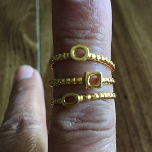 Gorjana triple ring set